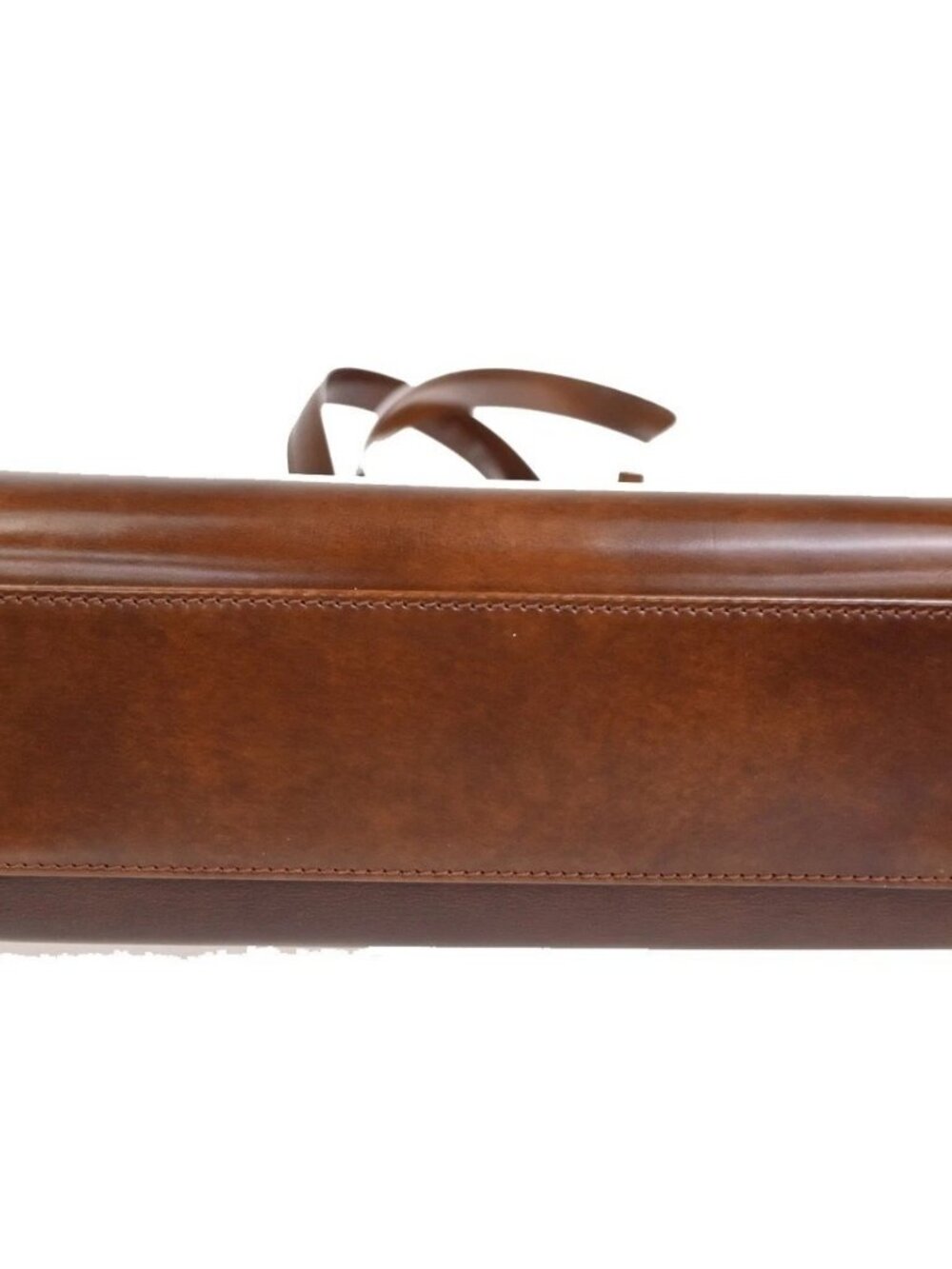 CARTIER Logo Panther Chain Shoulder Bag Patent Leather Brown SHW Frace 84RL974 - Picture 5 of 15